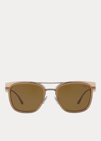 Gafas De Sol Polo Ralph Lauren Hombre Beige - Squared - ZCJAO7284